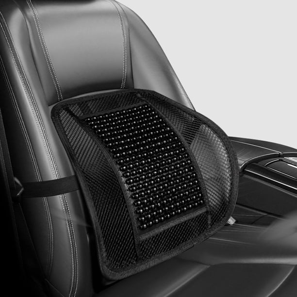 Cojín de verano Asiento de automóvil con de madera Ventilación transpirable Estera fresca simple Cubierta de asiento de automóvil Estera con cintura negra DYNWAVEMX Cubierta de asiento de coche