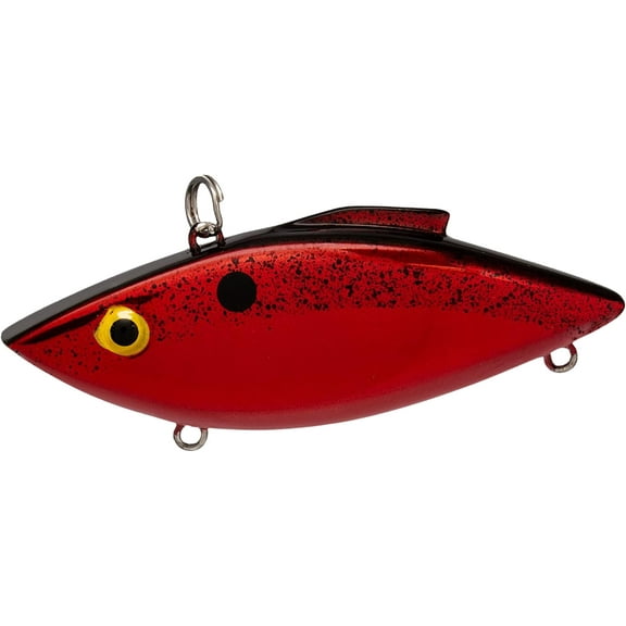 Bill Lewis Rat-L-Trap Lipless Crankbait Red Side/White Side W/Black Splatter Back