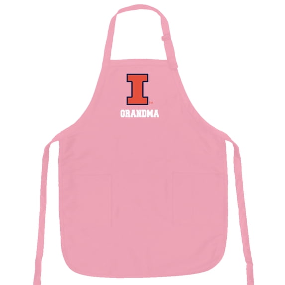 Cute University of Illinois Grandma Apron - Made in the USA!