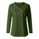 thumbnail image 4 of Tops de Mujer Camisas de Manga Larga Otoño Moda Causal Cuello en V Blusa Estampada Camiseta Otoño Odeerbi  ODB148615, 4 of 5