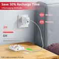 thumbnail image 4 of Yoobao Portable Charger 20W 10000mAh Cute USB-C in & Out Power Bank Fast Charging, PD 3.0+QC 4.0 High-Speed Charging Phone Battery Pack for iPhone 14 13 12Pro Max iPad Samsung (White Cherry), 4 of 10