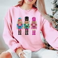 thumbnail image 1 of Sudadera elegante navideña para mujer, sudadera divertida con lentejuelas y cascanueces, linda sudadera con cuello redondo Y2k, ropa retro vintage para invierno, 1 of 5
