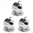 thumbnail image 1 of 3X Round Base 4 Digit Manual Hand Tally Mechanical Palm Click Counter, 1 of 5