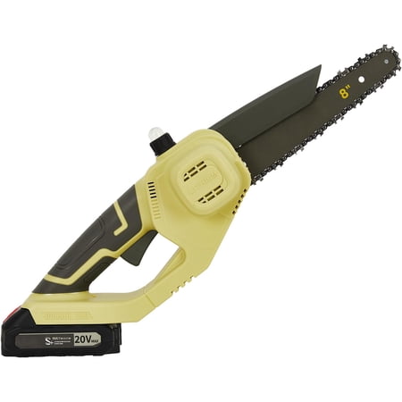 20V MAX Cordless Mini Chainsaw - 8-Inch Battery Powered Electric Chainsaw for Tree Branch Cutting Handheld Pruning Saw for Yard and Garden Use Lightweight and Easy to Operate