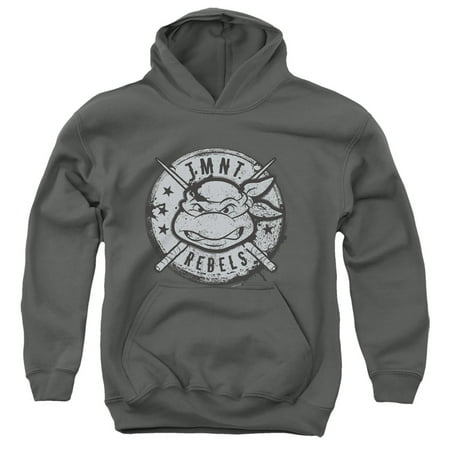 TMNT Teenage Mutant Ninja Turtles Rebels Distressed Logo Unisex Youth Pull-Over Hoodie
