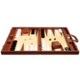 thumbnail image 4 of Silverman & Co. 19-inch Premium Backgammon Set - Large - Desert Brown, 4 of 12