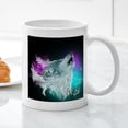 thumbnail image 3 of CafePress - Northern Lights Wolf Spirit Small Mugs - 11 oz Ceramic Mug - Novelty Coffee Tea Cup, 3 of 4