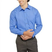 Big Men's Long Sleeve Poplin Dress Shirt