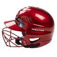 Rawlings Vapor Coolflo Molded OSFM Baseball Helmet, Metallic Red