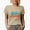 Tan, variant on Big Cousin, Name or Title for Elder or Older Cousins, Groovy Retro Wavy Text Merch Gift, White T-Shirt, 3XL