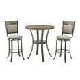 thumbnail image 3 of Franklin Swivel Barstool, Pewter, 3 of 17