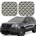 thumbnail image 6 of Kdxio Sea ​​Urchin Print 2-Piece Sun Shade Front Windshield - Foldable Car Front Window Sunshades for Most Sedans SUV Truck, 6 of 6