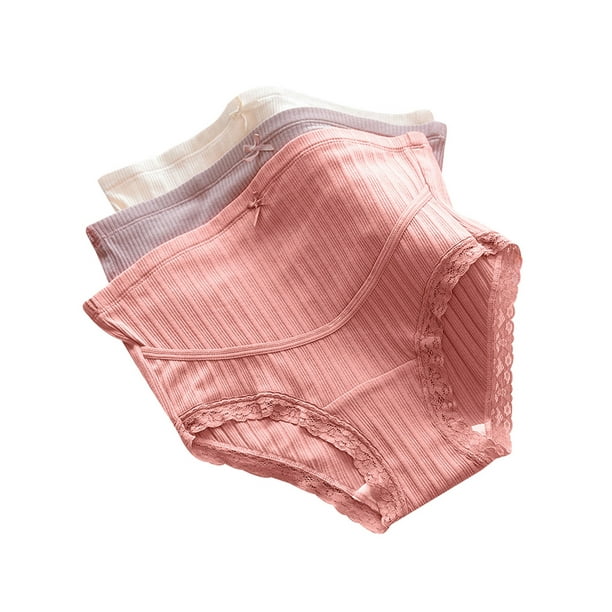 Julycc 3pcs Women Pregnant Panties Under The Bump Underwear High Waist