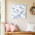 thumbnail image 6 of Canvas Wall Art, White Blue Spring Floral Framed Canvas Prints for Bathroom Desk, Summer Birds Botanical Small Gallery Wrapped Wall Decor for Home Office, Gifts, 8"x8" Ship Next Day, 6 of 9