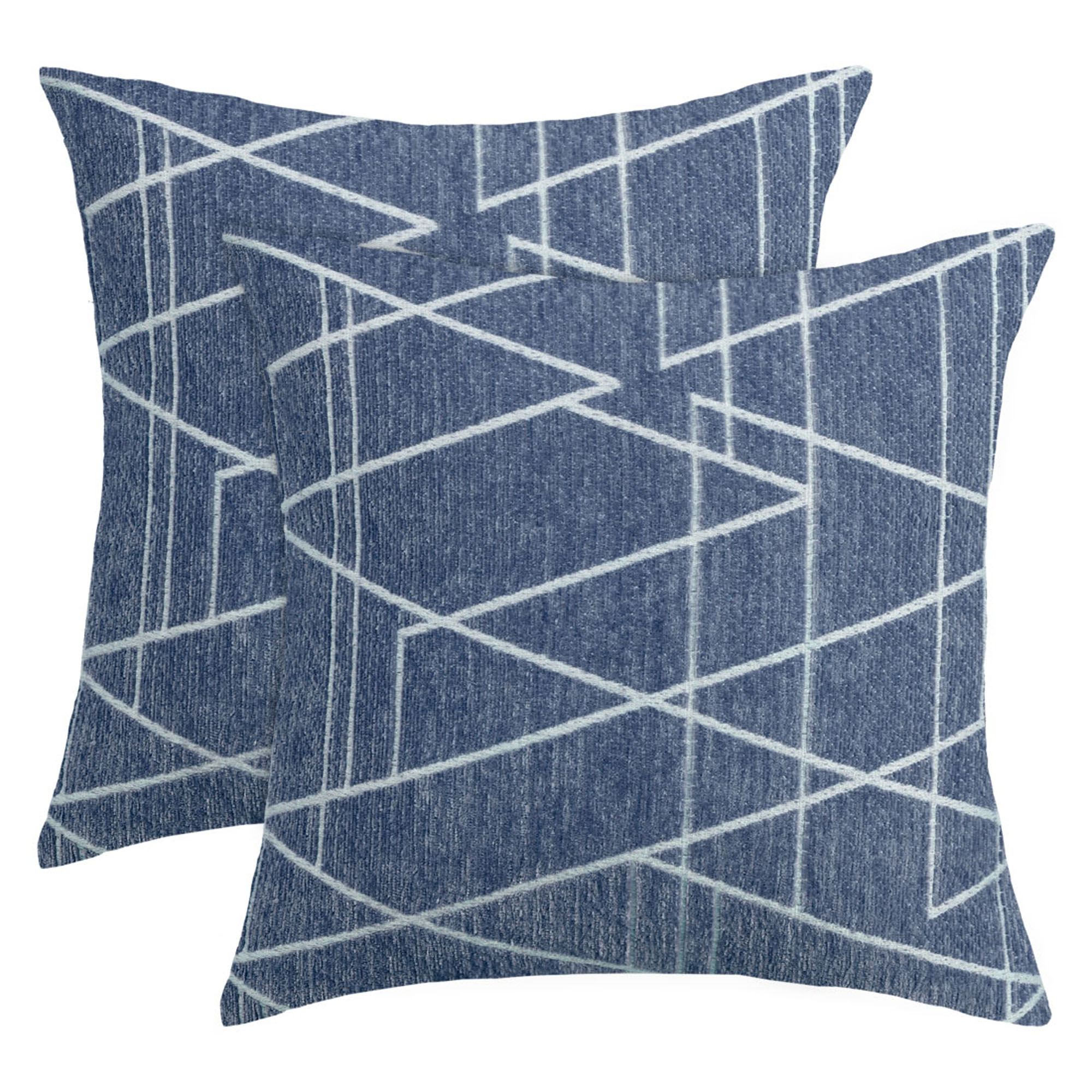 Pack of 2 Throw Pillow Cover Decorative Farmhouse Pillow Case Square