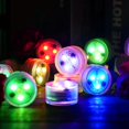 thumbnail image 2 of 6pcs Mini Submersible LED Lights, Waterproof Underwater Lamp RGB Multicolor LED Candles Lighting with Remote Controls for Swimming Pool Pond Aquarium Vase Halloween Christmas Decoration, 2 of 5