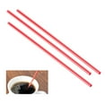 thumbnail image 4 of 2000 X Stirrers Red White 5" Drinking Slim Straws Unwrapped Plastic Drink Sip, 4 of 6