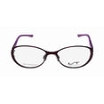 thumbnail image 3 of NEW LIGHTEC 7039L WOMENS/LADIES DESIGNER FULL-RIM PLUM / PURPLE FRAME DEMO LENSES 50-15-135 FLEXIBLE HINGES EYEGLASSES/EYEWEAR, 3 of 9