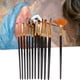 thumbnail image 5 of 12 Unids Cepillo de Dibujo Acuarela de Nylon de Alta Calidad de Arte Acrílico Pincel de Pintura para Todos los Usos Artista Pintura Kits Profesionales Amonsee NO, 5 of 6