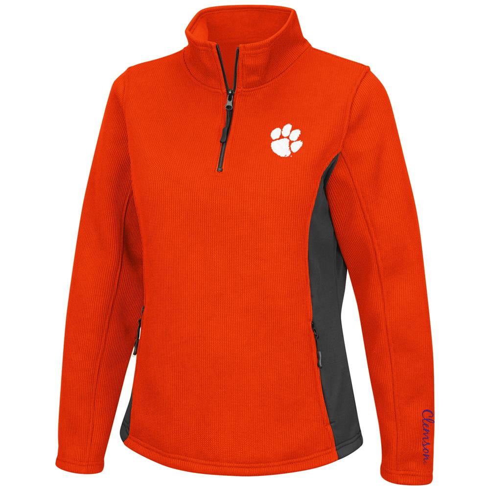 Ladies High Bar Clemson University Tigers Quarter Zip Jacket by Colosseum