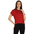 thumbnail image 1 of Inkmeso T-shirt à Épaules Tombantes et Col Rond pour Femmes, Coupe Décontractée pour l'Été, 1 of 7