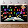 thumbnail image 6 of Colorful Educational Banner Reading Backdrop Vibrant Space Theme Decor for Classroom Library Kids Event, 6 of 8