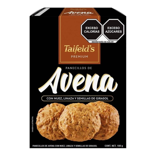 Panecillos de Avena Taifelds Premium con Nuez, Linaza y Semillas de girasol 180g