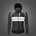 thumbnail image 4 of Packable Hooded Cycling Jacket Lightweight Windbreaker for Running Biking Outdoor Sports, 4 of 6
