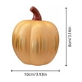 thumbnail image 3 of Halloween Glowing Pumpkin Light, Resin Figurine Sparkle Jack O Lantern, Spooky LED Tabletop Ornament, Festive Decor for Home Shelf Mantel Halloween Party, 3 of 6