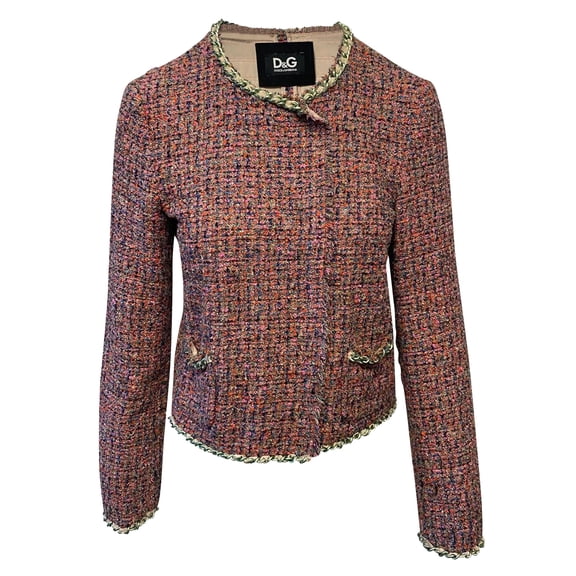 Pre-Owned Dolce & Gabbana Evening Jacket in Pink Tweed