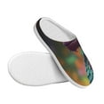 thumbnail image 3 of Goofa Rainbow Scales Fantasy Dragon Print Womens Mens Cotton Lightweight House Slippers , Washable Home Slippers,Indoor Comfy Bedroom Cozy Slippers-46/47, 3 of 7