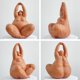 thumbnail image 4 of Lady Statue Figurine Woman Sculpture Modern Decor Arts Home Gifts Polyresin Table Centerpiece Crafts Brown 10.2inch, 4 of 5