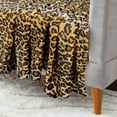 thumbnail image 6 of Flannel Fleece Throw Blanket for Couch, Leopard Print Blanket for Adult, Lightweight Cozy Soft Cheetah Blanket for Bed Sofa 260GSM, Suitable for All Seasons (Brown Leopard,50x60inches), 6 of 6