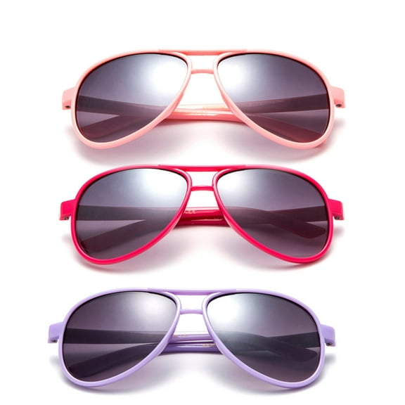 Newbee Fashion - "Aviator" Kids Sunglasses Girls Boys Plastic Aviator Fashion Sunglasses UV Protection Comfortable for All Ages