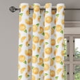 thumbnail image 2 of Ambesonne Orange Grommet Curtain, Watercolor Fruit Slices, 50" x 108", Orange Green White, 2 of 6
