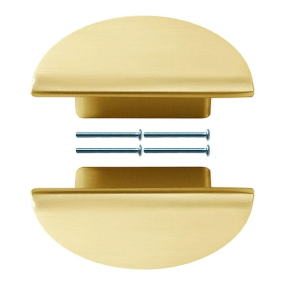 Vintage Style Metal Handles Half Round Designs Antique Bronze Drawer Pulls Pair