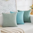 thumbnail image 6 of Nmkwnr Set of 2 Linen Throw Pillow Covers Decorative Square Pillow Case Soft Pillowcases for Sofa, Couch, Bedroom, Living Roomh, 16x16 Inch, 6 of 9