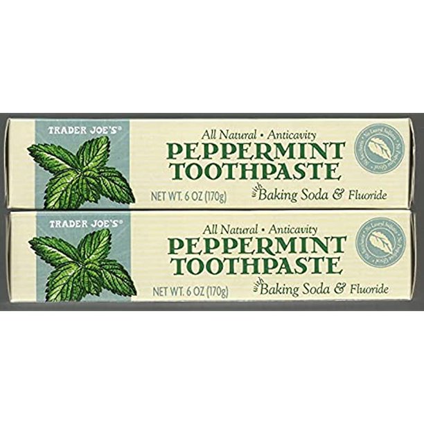 Trader Joe's All Natural Anticavity Peppermint Toothpaste with Baking