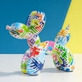 thumbnail image 6 of Pop Art Graffiti Balloon Dog Sculpture Object Painting Balloon Statue Ideas Animal Figures Decorative Items for Home Decor, 6 of 10