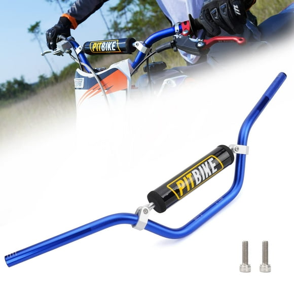 Handle Bar With Foam Pad 7/8"" 22Mm Handlebar Compatible With Crf Yzf Kxf Klx Rmz Drz Pit Dirt Bike Motocross Atv Quad Blue