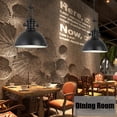 thumbnail image 3 of Black Industrial Style Glass Metal Pendant Light for Kitchen Island, Retro American Rustic Iron Pendant Light, Vintage Farmhouse Pendant Lamp, Single Dome Pendant Light Fixture for Dining Room, 3 of 7
