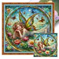 thumbnail image 1 of Kit Punto Cruz para Niña Bordado Con Hilo Algodón Ecológico 11CT Arte 45x45cm, 1 of 9