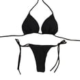 thumbnail image 1 of Conjuntos De Biquini Bikini de mujer sexy Vendaje Traje de baño de verano Fiestas en la piscina Ropa de playa (negro L) Ehuebsd Para Estrenar, 1 of 8