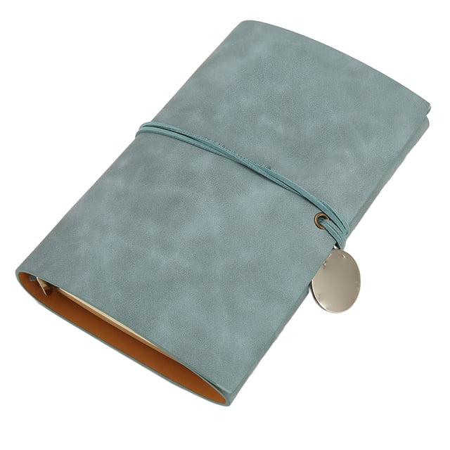Loose Leaf Notebook, Soft PU Leather Cover Binder Journal 6 Binder Organizer 80 Sheets Leather Notebook Personal Planner