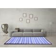 thumbnail image 3 of Ahgly Company Indoor Rectangle Abstract Blue Modern Area Rugs, 3' x 5', 3 of 4