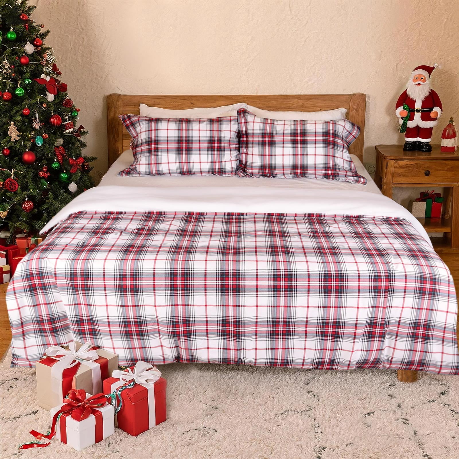 Gogreen Luxury 100% Cotton Twin Duvet Cover Floral, Soft & Breathable 2 Pieces Twin Bedding Sets, Pattern Twin Comfy Duvet Cover, with Zipper Closure, Includes 1 x Pillowcase, 1 x Duvet Cover