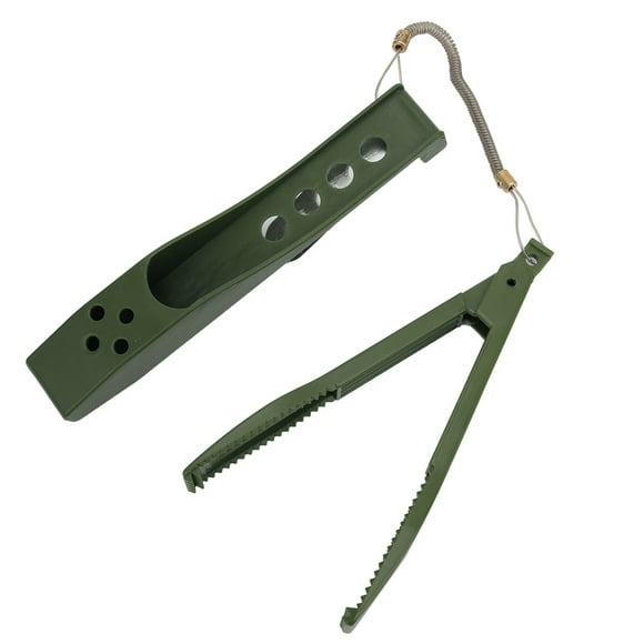 Fish Clip, 22x5x3.5cm Fish Grip, Fish Controller, Plastic+Stainless Steel Fishing Tool, for Wild Fishing Sea Fishing Black,Blue,Yellow,Olive Drab