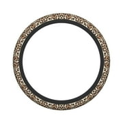 XMXY Car Steering Wheel Cover, Stylish Leopard Print Non-Slip Jeep Truck Universal Elastic Steering Wheel Protector 15 inch