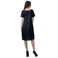 thumbnail image 3 of Moomaya Solid Loose A-Line Dress With Pockets Short Sleeve Dresses Women, 3 of 6
