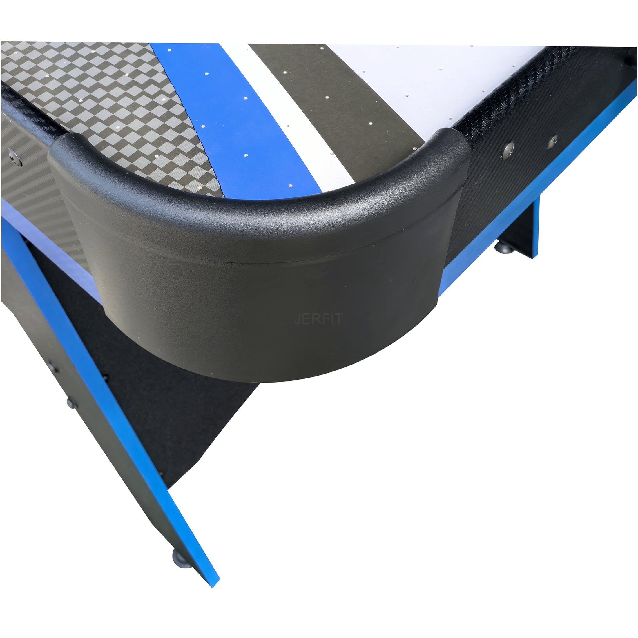 JERFIT 2-in-1 Air Hockey and Table Tennis Game Table, 60" Multi Functional Game Table for Indoor Family Fun, Black/White/Blue
